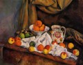 Obstschale Krug und Obst Paul Cezanne
